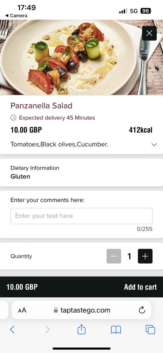 Sarahebryan9's tweet photo. @AloftHotels interesting room service at your ExCel hotel tonight! Not a single olive in the salad! No basil on the pasta! In fact, not much pasta! Tasty but definitely lacking!! The salad for £10 (!) is disgustingly over-priced! 😱 https://t.co/jgEv4mUcVF