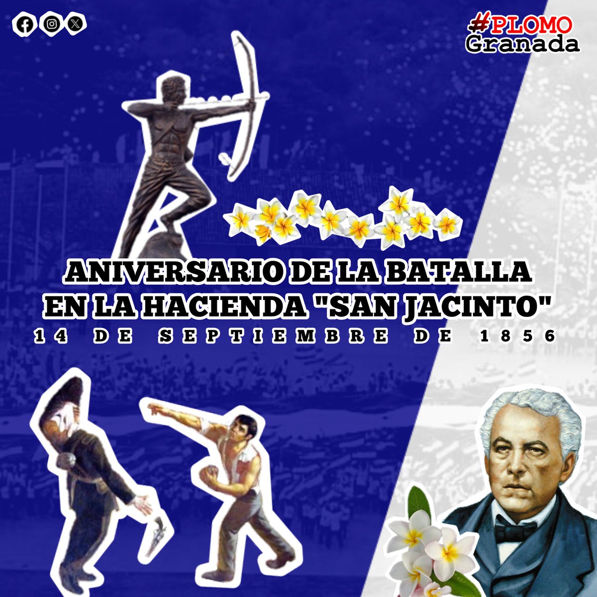 FITOMarencoJS's tweet photo. 🇳🇮 HONOR Y GLORIA A LOS HÉROES DE LA BATALLA DE "SAN JACINTO", QUE NOS DIERON PATRIA LIBRE 🇳🇮
14 DE SEPTIEMBRE ES #AmoraNicaragua ‼️
#PLOMOGranada 🇳🇮 #PatriaBenditaYLibre 🇳🇮 https://t.co/sgPOYlH8AM