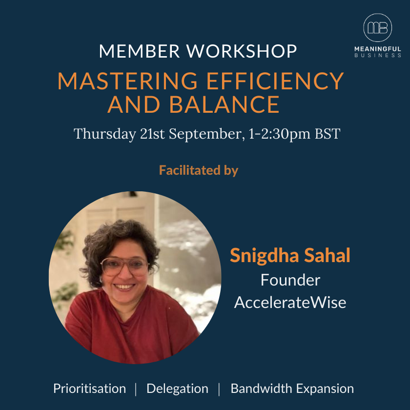 Meaningful Business tweet media