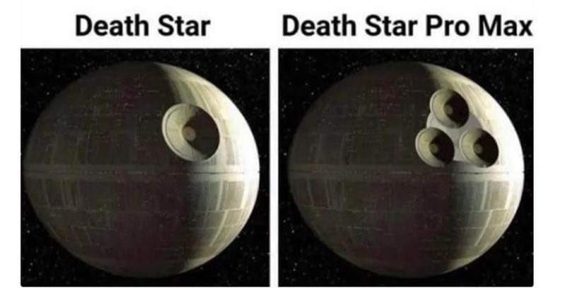 Finally. Also with USB-C
#AppleEvent #StarWars #deathstar <a href="/DeathStarPR/">Death Star PR</a>