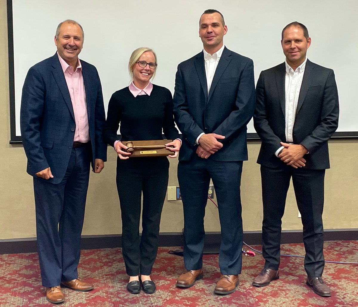 OACPOfficial (@oacpofficial) on Twitter photo Congrats to <a href="/CherriGreeno/">Cherri Greeno</a>, who received a ceremonial gavel from #OACP President <a href="/chiefmacsween/">Chief Jim MacSween</a> & VPs <a href="/Chief_MCrowell/">Mark Crowell</a> & Chief Mark Campbell for her exceptional work w/ the #Ontario Media Relations Officers Network #OMRON. We are grateful to have you in your role as Past-Chair now Congrats to <a href="/CherriGreeno/">Cherri Greeno</a>, who received a ceremonial gavel from #OACP President <a href="/chiefmacsween/">Chief Jim MacSween</a> & VPs <a href="/Chief_MCrowell/">Mark Crowell</a> & Chief Mark Campbell for her exceptional work w/ the #Ontario Media Relations Officers Network #OMRON. We are grateful to have you in your role as Past-Chair now