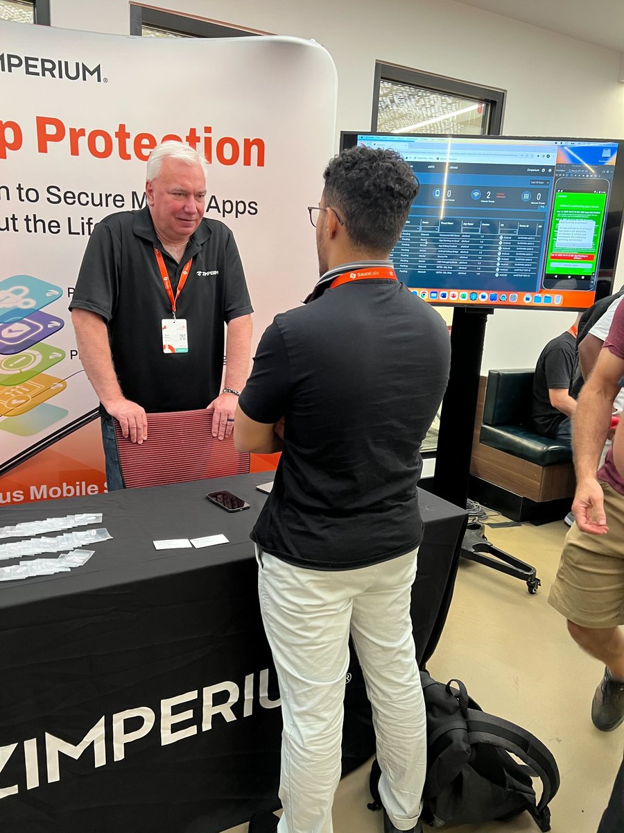 Zimperium's tweet photo. Here are highlights from @droidconNYC #dcnyc23! https://t.co/H2uZrMYk5O Zimperium is a proud sponsor of the show! #CoverYourApps #MobileFirstSecurity #WeSecureMobile #MobileAppSecurity #cybersecurity #infosec #cyber https://t.co/oQ4Yzv7dfG