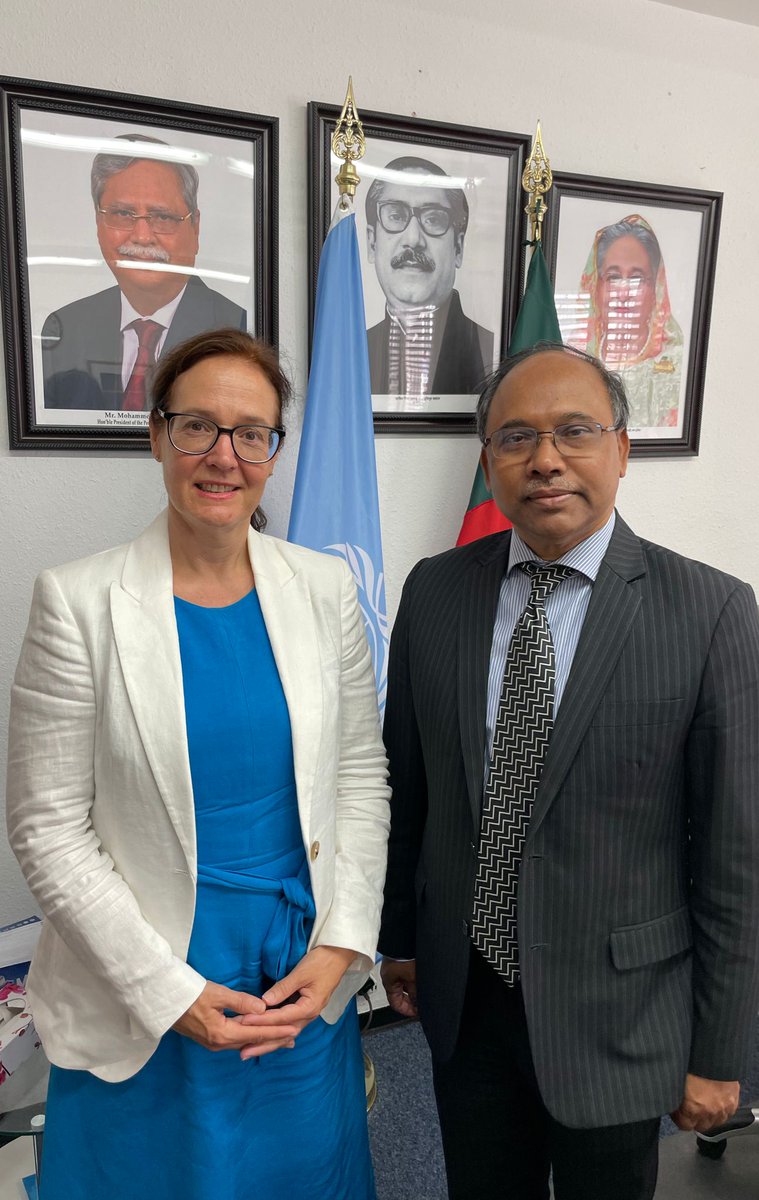 Grateful for my meeting with H.E. Mr. Mohammad Sufiur Rahman, Representative of Bangladesh <a href="/BDPM_Geneva/">Permanent Mission of Bangladesh, Geneva</a> 🇧🇩 to <a href="/UNGeneva/">United Nations Geneva</a>. We discussed ways to further ensure a life of dignity for #OlderPersons and my country report on #Bangladesh #HRC54; available here: bit.ly/468hC2b