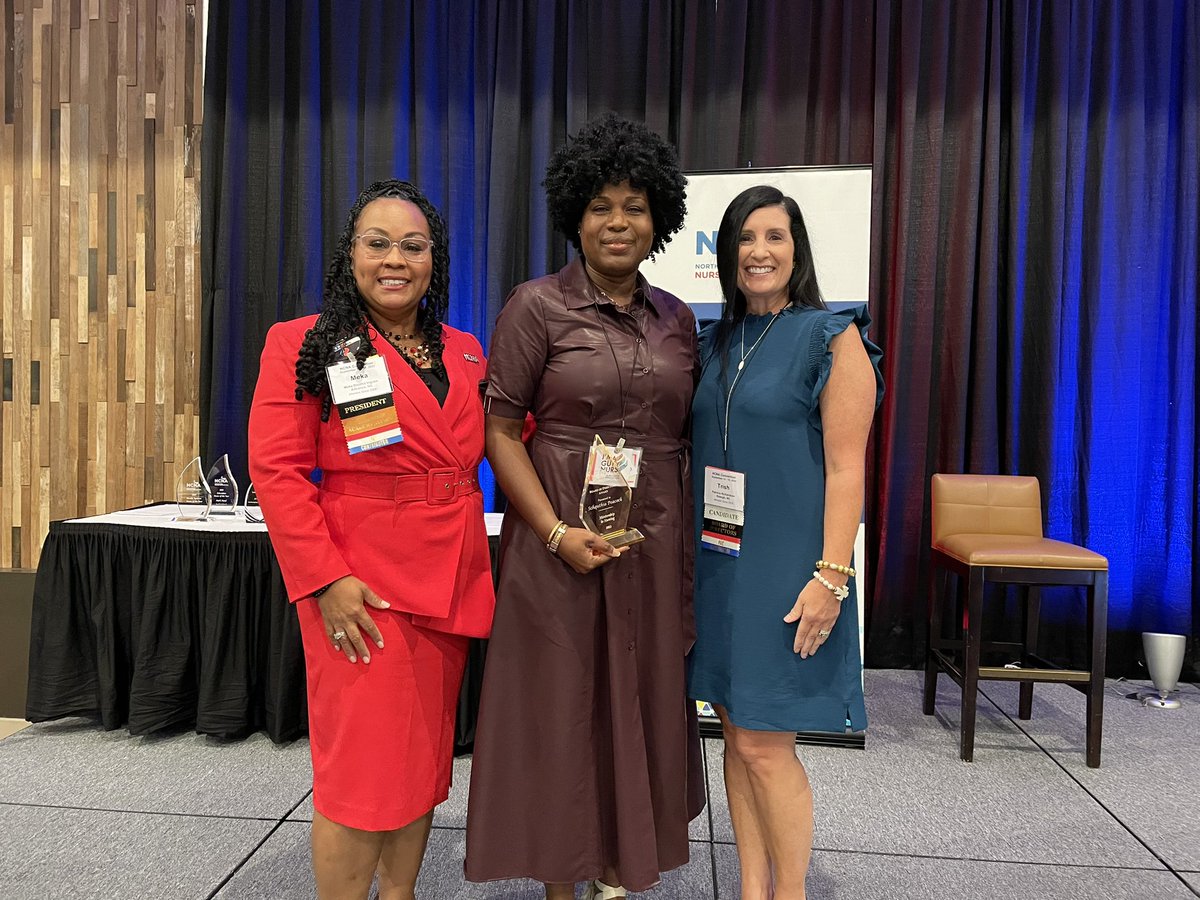 NCNA's tweet photo. Congratulations to @UNCFNP4u for earning our 2023 Mentorship in Nursing Award! #NCNA23 #NursingForward® https://t.co/1b7IEOMU9y