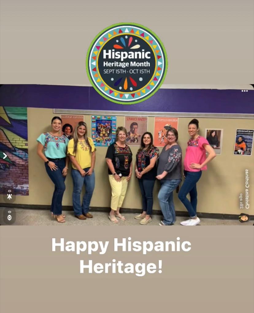 Hispanic Heritage month is about to begin and the <a href="/AngletonISD/">Angleton ISD</a> AJH Counselors just couldn't wait to wear our shirts. #AchievingExcellence