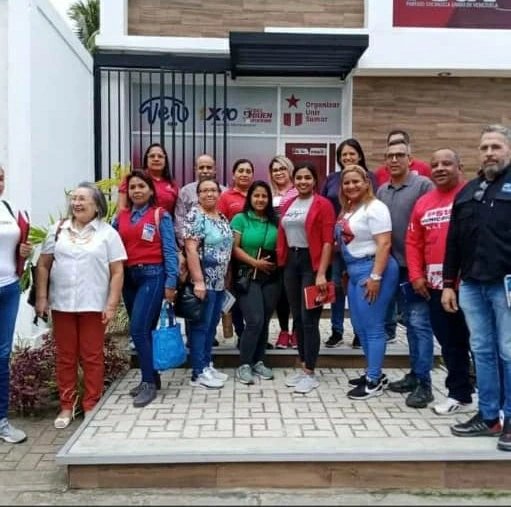 IVSSUpata's tweet photo. # 14Sep || Coordinadores y Jefe de RRHH de OA Upata en en reunión política con instituciones del estado y comisión del Partido Unido de Venezuela PSUV. https://t.co/gkGo6B69iD