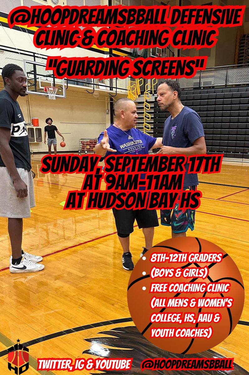 🏀Register Today for the Defensive Clinic below 👇🏽
hoopdreamsbasketball.wufoo.com/forms/zzrppx90…