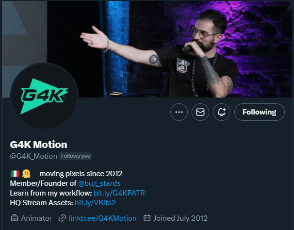 Definitivamente minhas maiores inspirações no motion