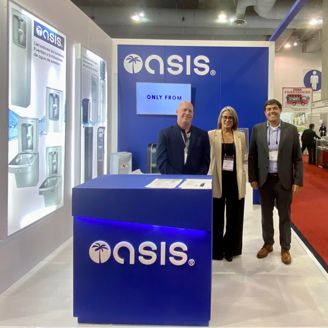 OASISIntl's tweet photo. Reflecting on #AquaTech Mexico! Thank you to everyone who stopped by, engaged with us, and shared our enthusiasm for a well-hydrated world.
#HydrationInnovation #WaterFiltration #DrinkingWater #WeKnowWater https://t.co/CED7f6dHKL