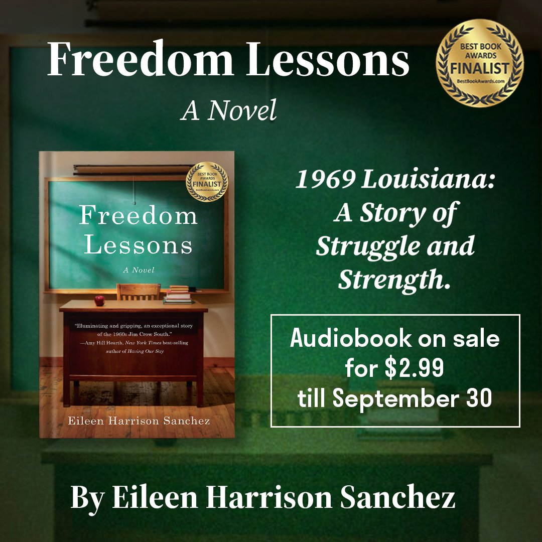 SHOUTmyBook's tweet photo. Step into 1969 Louisiana, where lives collide amidst school integration.
An unflinching novel that echoes today's struggles. #FreedomLessons
@EileenHSanchez
Available on - https://t.co/kec86xqxAM https://t.co/yUmOgFpQmW