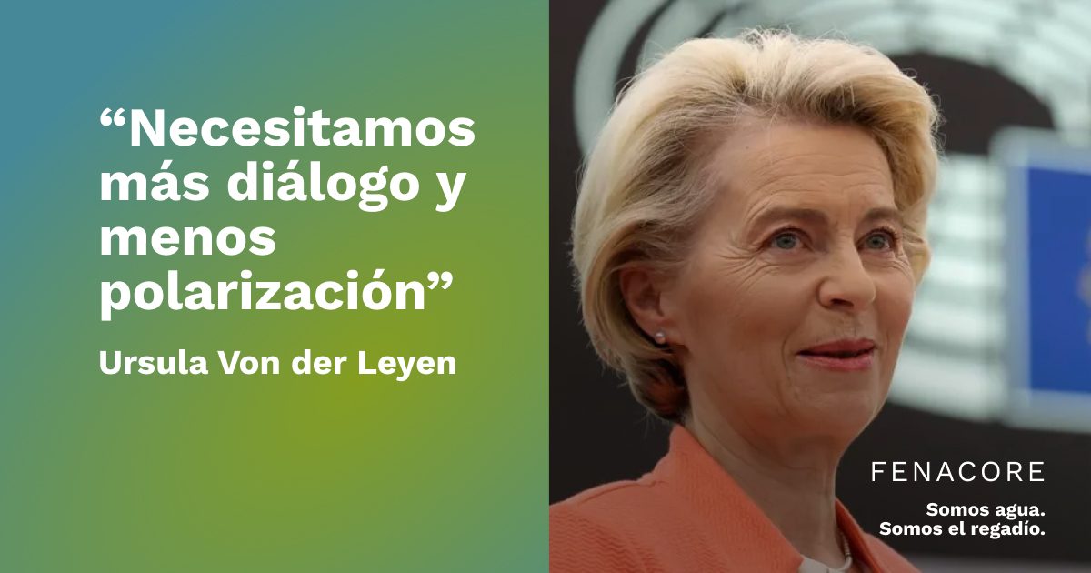 FenacoreOficial's tweet photo. La pdta. @EU_Commission, Ursula @vonderleyen, reclamó que la agricultura y la protección del medioambiente deben ir de la mano. Recordando que la agricultura sostenible es la única forma de garantizar alimentos para el futuro.
https://t.co/tSWw0IxVQI
Via @Efeagro 
#SomosRegadío https://t.co/CY0pQjC5fZ
