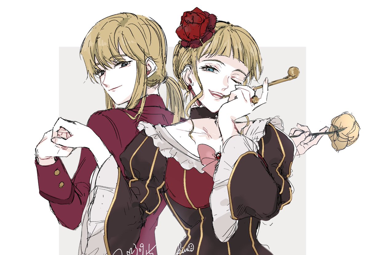 kiu___5's tweet photo. 理御とベアト https://t.co/Um2oXKxlNv