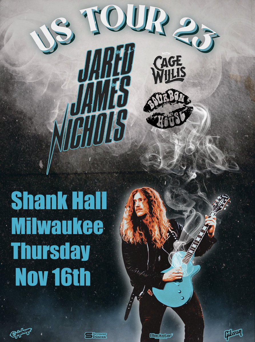BourbonHouse_'s tweet photo. Milwaukee! We’re excited to hit the stage with Jared James Nichols again! We’re doing something special for this one. Tickets: https://t.co/ueSV8rFxpa
#shankhall #bluesrock #rocknroll #bluespower #jaredjamesnichols #jjn #rockduo #retrorock #newclassicrock #nwocr #milwaukee https://t.co/SX8qZq5qDF