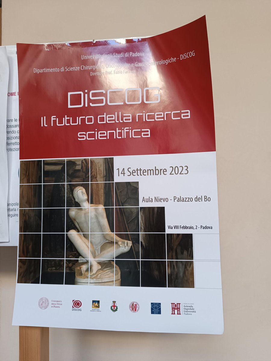 VittRaimondi's tweet photo. Happy to have been invited to present my work in the beautiful Aula Nievo @UniPadova for this amazing day dedicated to our department! #DiSCOG #research #AML https://t.co/fIqGyfp0il