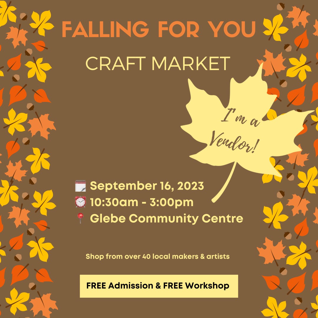 It's too soon to ho-ho-ho, but not too soon to plan for it. Come on out to the #FallingForYouLemon craft market at the Glebe Community Centre, 175 Third Avenue, in Ottawa! Author Carl Dow will be on hand to sign copies of his books. #booksale #craftmarket #ottawa #ottawaevents