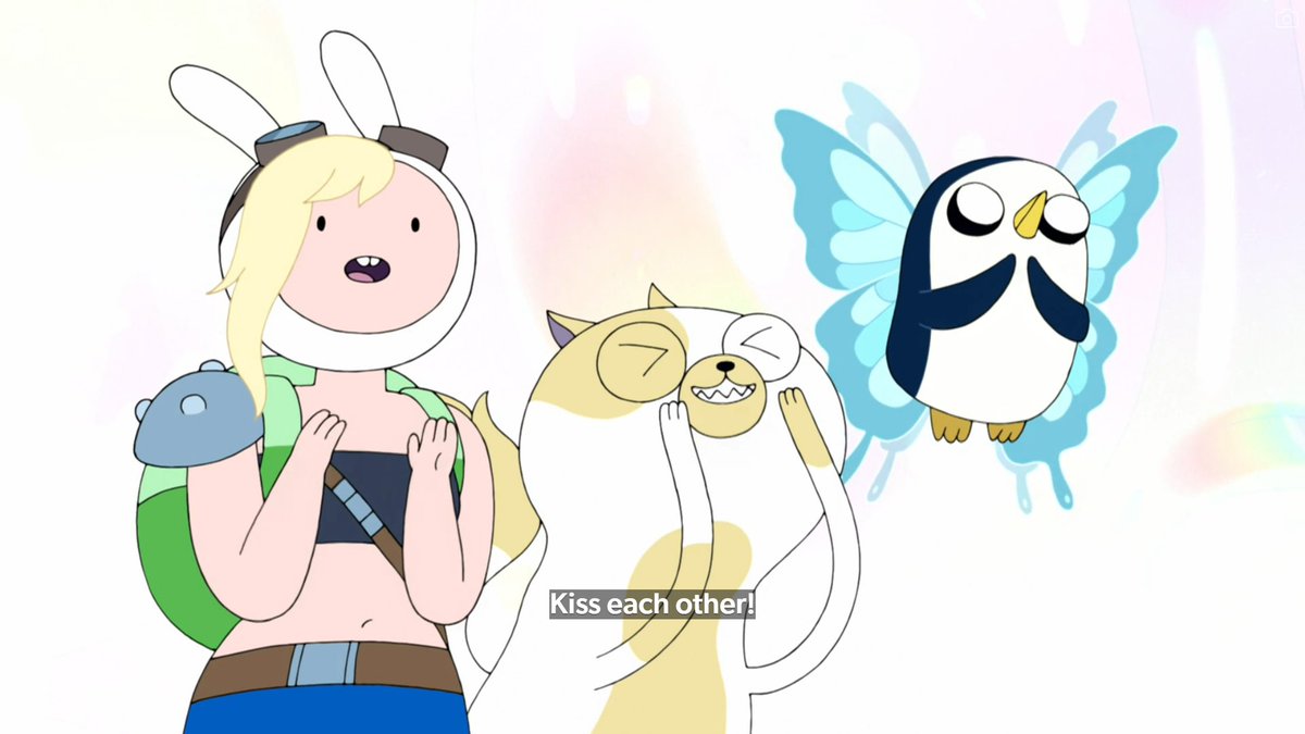 cavehag's tweet photo. FIONNA AND CAKE SPOILERS

I WAS GOING TO SAY. CAN I SAY SOMETHING. AND THEN THEY SAID IT 😭😭😭😭😭 https://t.co/aCtAeNr7Og