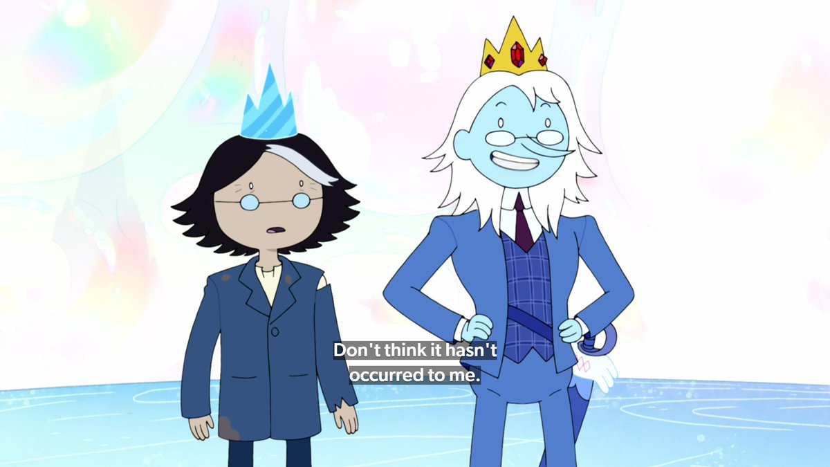 cavehag's tweet photo. FIONNA AND CAKE SPOILERS

I WAS GOING TO SAY. CAN I SAY SOMETHING. AND THEN THEY SAID IT 😭😭😭😭😭 https://t.co/aCtAeNr7Og