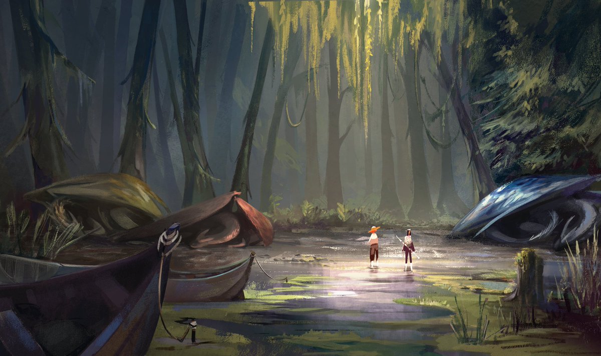 ElisaGDorta's tweet photo. The Rain Wilds, while dragons sleep 🌱💤

#realmoftheelderlings #dragonhaven https://t.co/fRw4OtjcQA