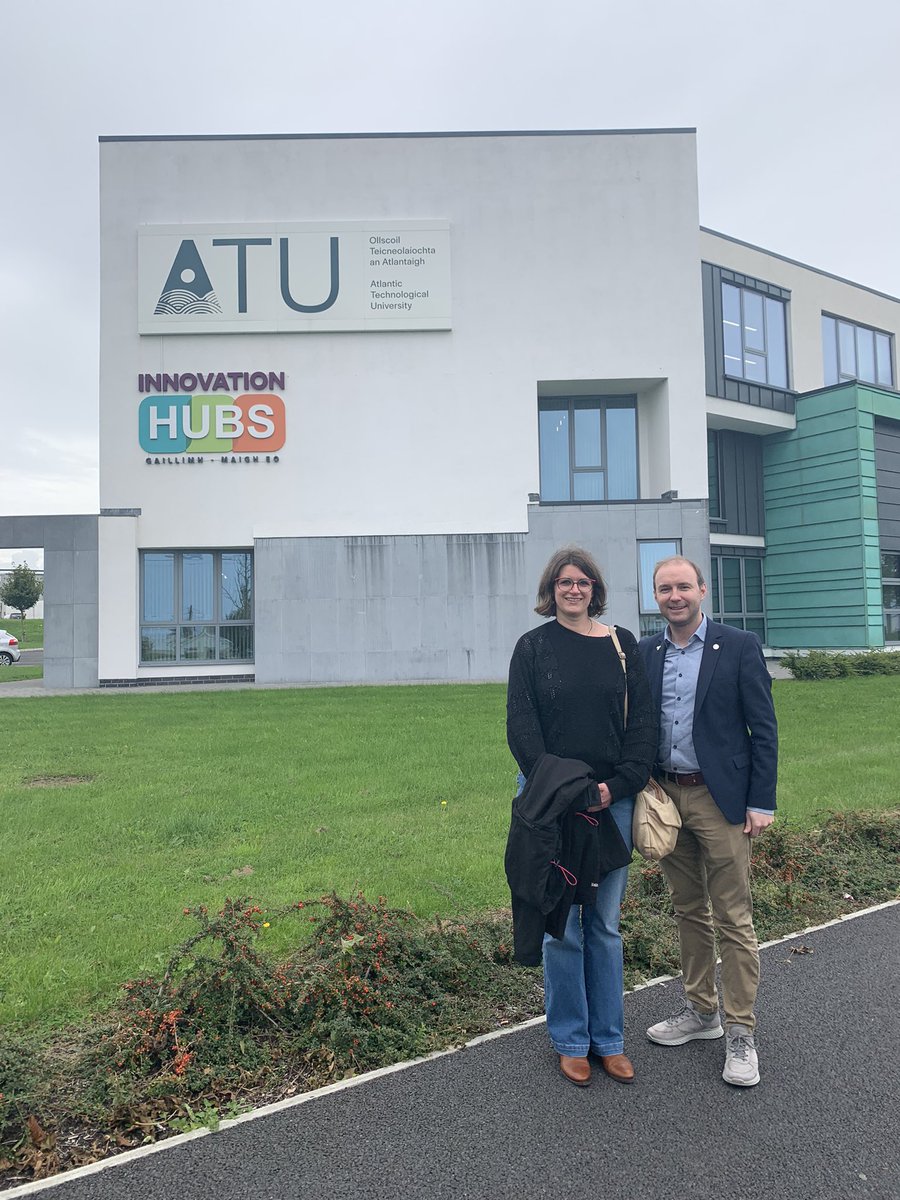 Always a pleasure hosting our @EUGREENalliance colleagues from @UnivAngers in 🇫🇷 Muriel is the EU Green coordinator in Angers and was interested to learn more about research, innovation and international activities across @atu_ie #EUGreen #ATUGlobal