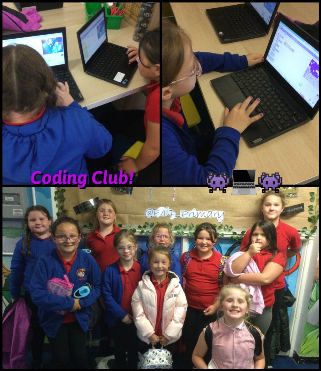 Phip_Primary's tweet image. Clever Coders had their first coding club today! We learnt how to code sprites to communicate to each other (we also had lots of laughs and giggles 🤭) Da iawn merched! #phipdcf @codeclubWales
