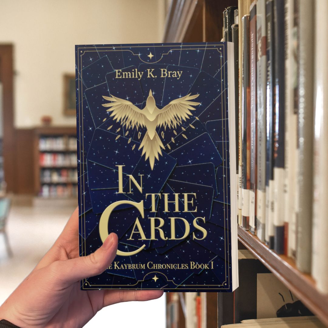 LMpublishing's tweet photo. What are you reading this weekend?

We're curled up with #IntheCards from #emilykbray

This fun YA fantasy is certain to give us a book hangover with the fantastic world building and such lovely characters!

#tbrpile #weekendreading #yafantasybooks #amreading #readingcommunity https://t.co/iYm4pSyrPa