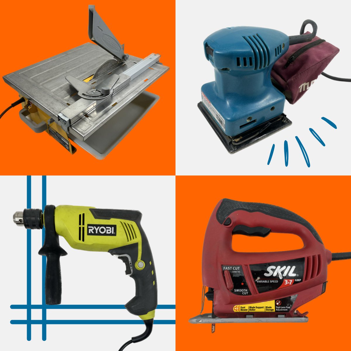yowtoollibrary's tweet image. Check it out! We have a tile saw, finishing sander, jig saw, hammer drill, and so much more available in our Webstore.
🤩
Take a look here:
store.ottawatoollibrary.com
🧰
#Webstore #OTL #ToolLibrary #ToolsForSale #TileSaw #FinishingSander #JigSaw #HammerDrill #ForSale #Ottawa