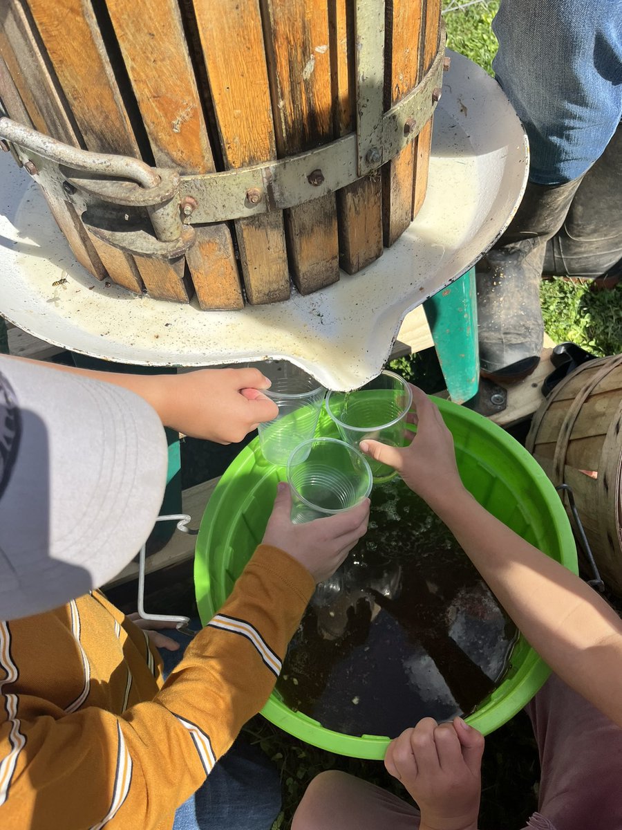 Today we learned how to make homemade apple cider! It was delicious! 🍎 🍏 <a href="/DiamondTrailPS/">💎Diamond Trail Public School🐉</a>