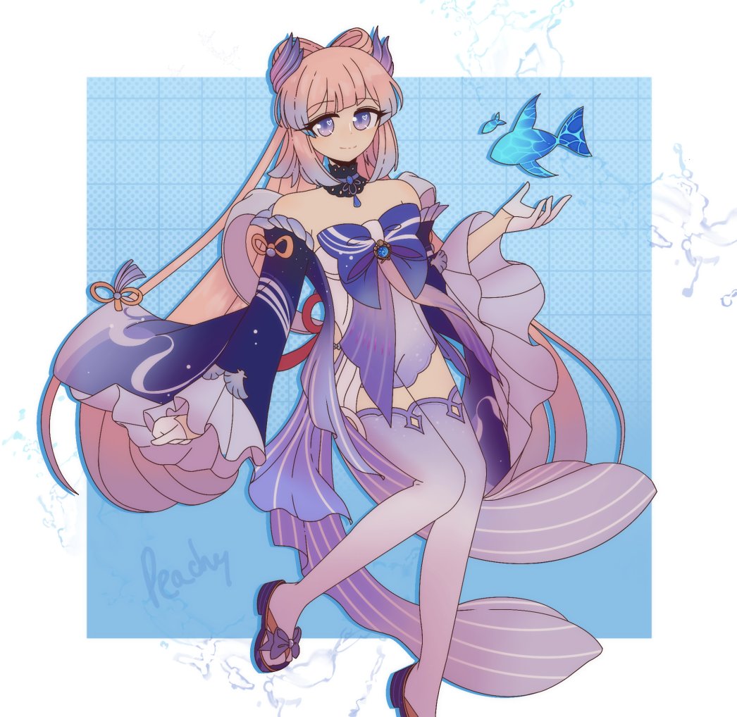 Oh_soPeachy's tweet photo. "I am Sangonomiya Kokomi, the Divine Priestess of Watatsumi Island" 

#art #GenshinImpact #genshinimpactfanart #digitalart #Genshinfanart #fanart https://t.co/pRpPTPPLCA