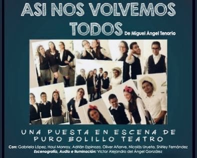 PuroBolillo's tweet photo. ¡Feliz #AniversarioBolillo número 12!

Durante 2014 y 2015, siguiendo el trabajo de dramaturgia del maestro Miguel Ángel Tenorio, llevamos a escena su obra ‘Así nos volvemos todos, ¿no?', en la que contábamos el enredo amoroso que vivían unos adolescentes de secundaria.

🧵 https://t.co/9GctxDoipi
