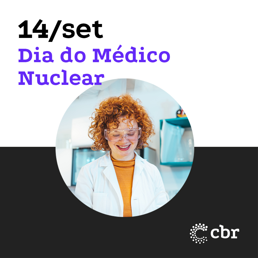 Parabéns aos médicos nucleares! Hoje, 14 de setembro, é o Dia do Médico Nuclear, data que celebrastes profissionais essenciais para o diagnóstico e tratamento de diversas doenças. O CBR parabeniza a todos os colegas médicos nucleares. #CBR_Radiologia #Medicina Nuclear