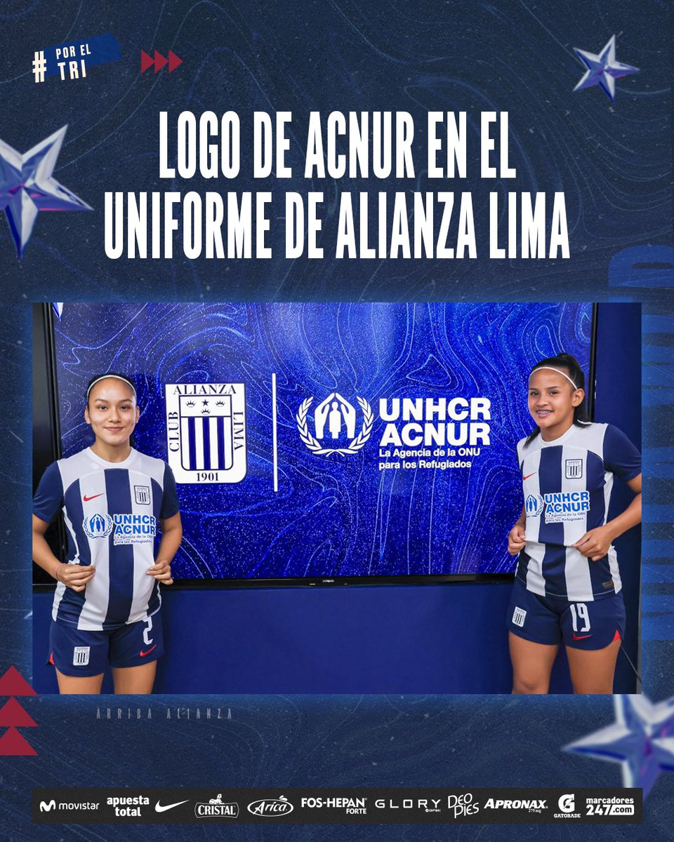 ClubALoficial's tweet photo. 🌐Divisiones menores de fútbol femenino lucirán el logo de la Agencia de la ONU para los Refugiados @ACNURPeru en la camiseta.

Mira la nota completa en la página web➡️ https://t.co/oD022cc4pf

#EstoEsAlianza https://t.co/QvtCpIOnbz