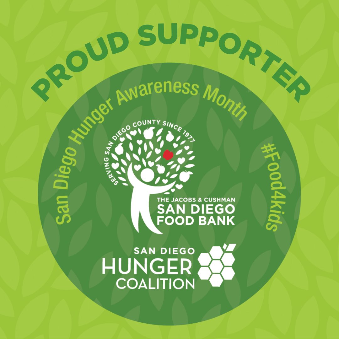 cm_vonwilpert's tweet image. As Hunger Awareness Month continues, I am proud to support @SDFoodBank and @SDHungerCo in their mission of fighting for a #HungerFreeSD.

If you are interested in volunteering,  hosting a food drive, or getting involved in other ways, visit: sandiegofoodbank.org/endhunger