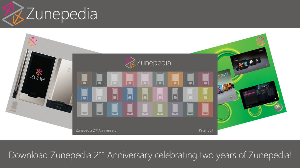 zunepedia's tweet image. Today, September 14th 2023, marks the Second Anniversary of the release of Zunepedia - Zune Digital Coffee Table Book - Unofficial photographic journey of the history of the Zune devices, services and community that keeps it alive to this day at zunepedia.com #Zunepedia