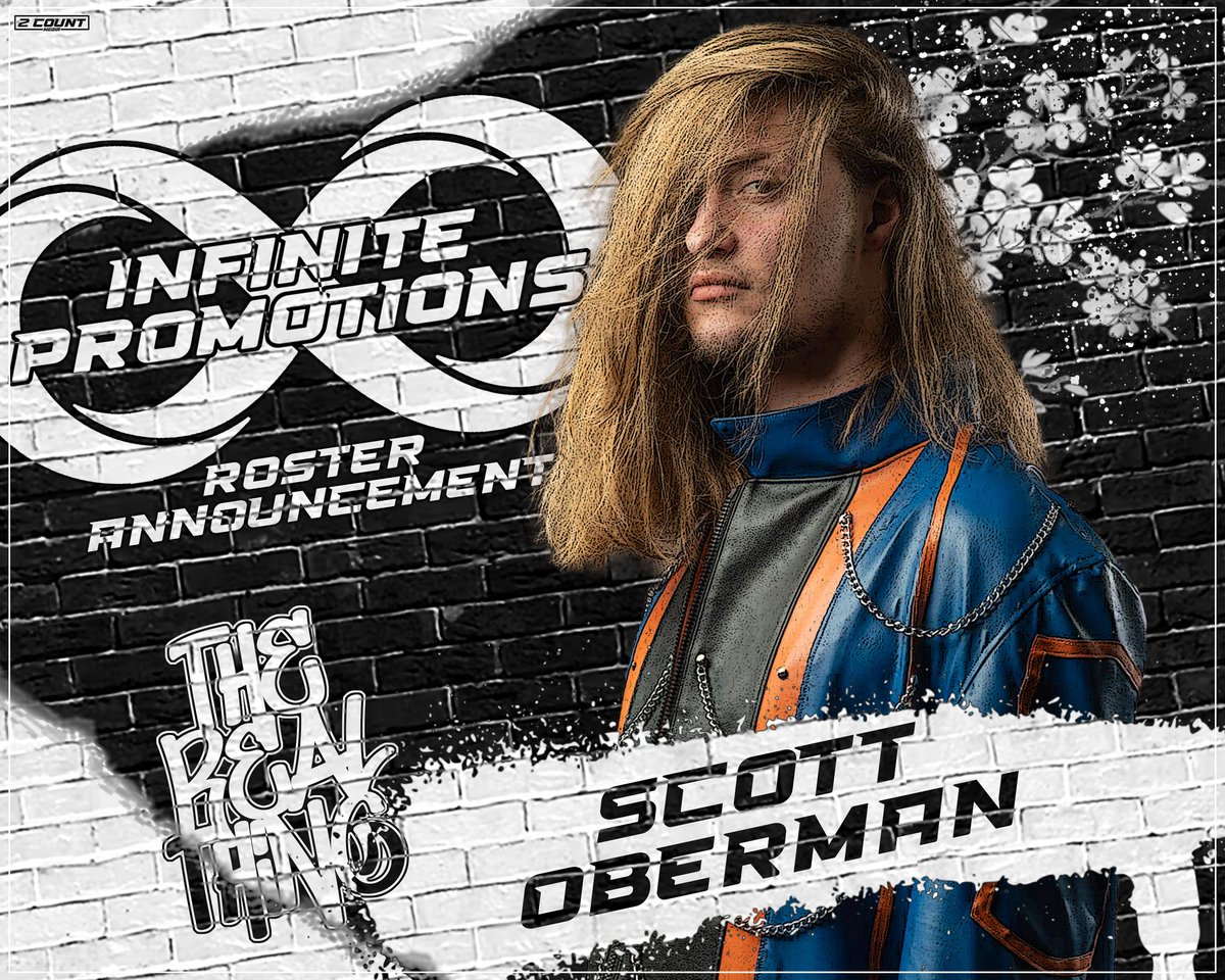 Infinite_Promo's tweet photo. ♾ROSTER ANNOUNCEMENT♾
Things are about to get real as "The Real Thing" Scott Oberman is now part of the Infinite Promotions Roster
A decorated singles competitior and even more so in the tag division. Scott's diversity will be a huge strength at Infinite!
#InfiniteReturns https://t.co/Fwh9m6k5aT