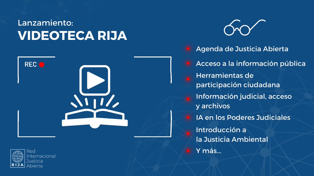 RedRija's tweet photo. 🎉¡Lanzamos la Videoteca de RIJA!📚

✔️Una colección de videos cortos diseñados para brindarte una guía concisa sobre los conceptos fundamentales de la #JusticiaAbierta y su entorno, presentados por expertos/as en la materia.🤓

Conocela acá👇: https://t.co/AHAsdtyAr9 https://t.co/0N5TM2xXuU