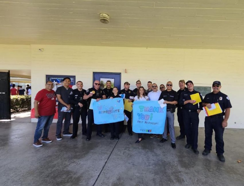 ArcadiaFireDept's tweet photo. Thank you @arcadiachristianschool for celebrating our firefighters, police officers, and other first responders at your “Hero Day - Real Heroes Don’t Always Wear Capes” event. Our firefighters love meeting with our community especially our youth. https://t.co/mj0nFsrxJv