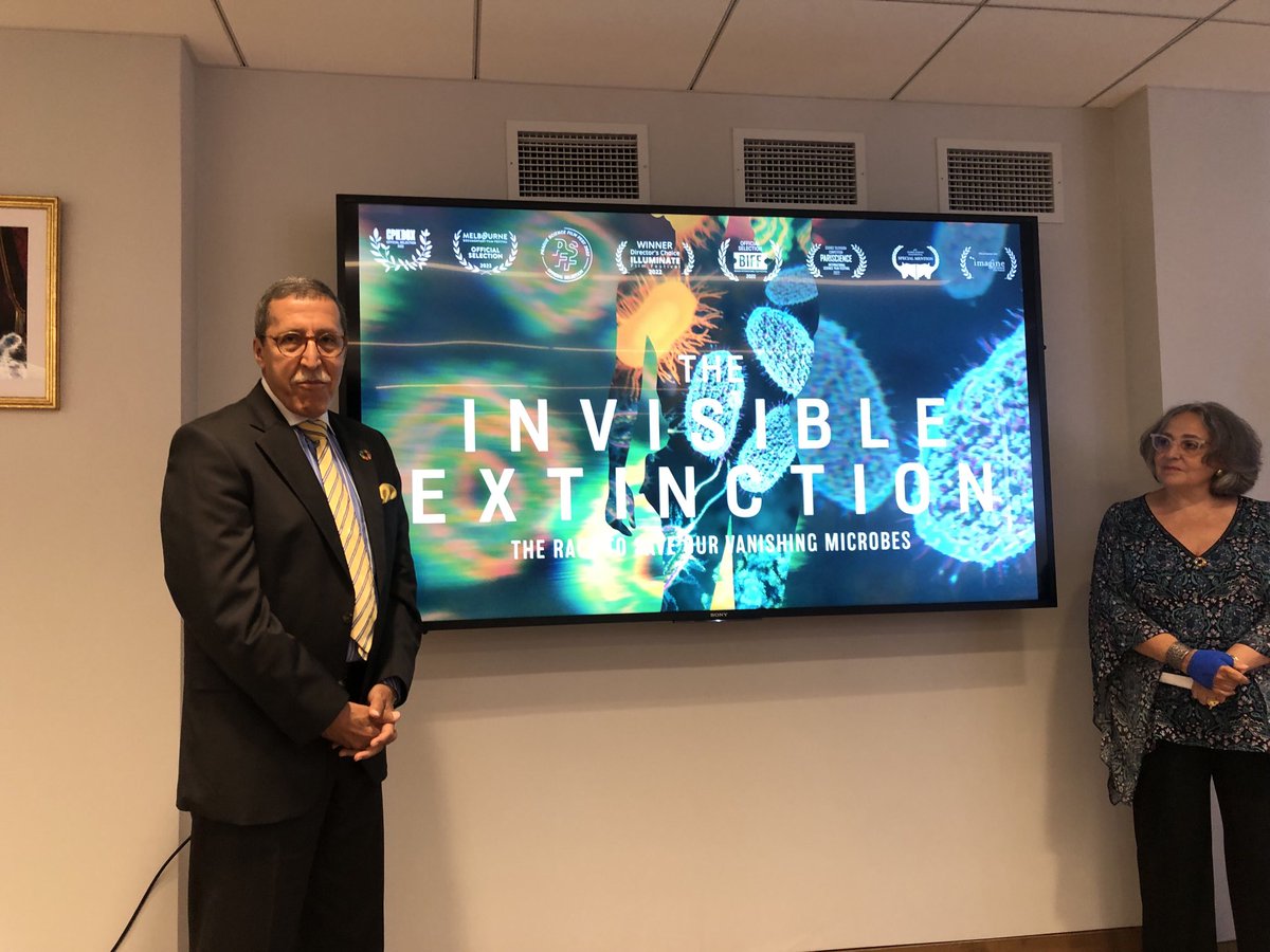 The Invisible Extinction (microbiome documentary) (@invisibleextdoc) on Twitter photo “I hope science will unite us” -Ambassador to the UN from Morocco <a href="/Monaco_ONU/">Monaco à l'ONU</a> screening of our film. Here, here! <a href="/sarahspectacle/">sarah schenck</a> “I hope science will unite us” -Ambassador to the UN from Morocco <a href="/Monaco_ONU/">Monaco à l'ONU</a> screening of our film. Here, here! <a href="/sarahspectacle/">sarah schenck</a>