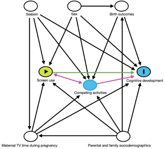 SalernoSebi's tweet photo. Screens and children's development.
Shuai Yang et al. (2023:13): "The context, not solely the screen time, matters in children’s cognitive
development." 
French nationwide birth cohort, N=13763.
https://t.co/Mgjs0PqIRI https://t.co/T2x47yOxFi