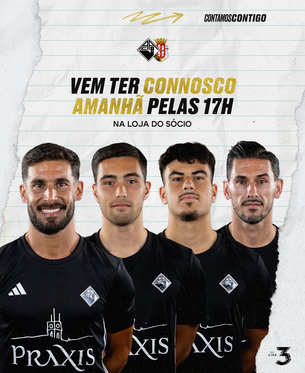 academicaoaf's tweet photo. Amanhã, 𝐜𝐨𝐧𝐭𝐚𝐦𝐨𝐬 𝐜𝐨𝐧𝐭𝐢𝐠𝐨! 🫵

Marca presença na Loja do sócio a partir das 17H para levantar os teus bilhetes, autógrafos e fotografias com #HugoSeco, @francisco_l18, @AmaroTusso e #FaustoLourenço! 🎫✍️ https://t.co/ucclezoPbz