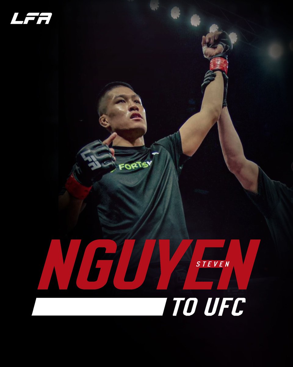 Congrats to <a href="/LFAfighting/">LFA</a> star <a href="/Steven_Win/">Steven Nguyen</a> on signing with the #UFC!

#MMA
#LFANation
<a href="/UFCFightPass/">UFC FIGHT PASS</a>