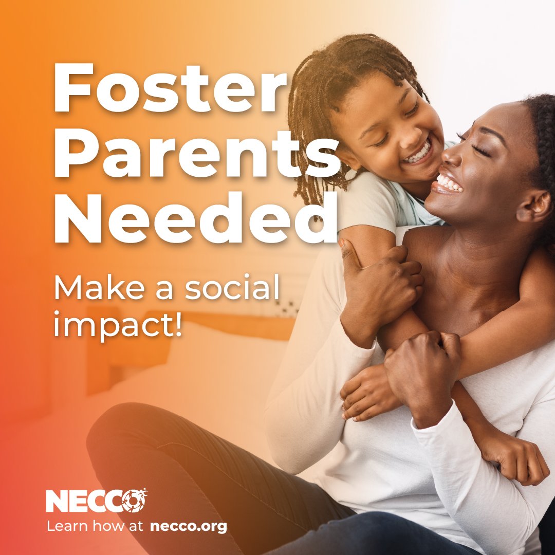 NeccoKids's tweet image. You could be the person that provides support, love and acceptance to a kiddo in need!

Take your first step toward fostering by filling out our quick form buff.ly/3PeTCnk 

#WeBuildFamilies #FostertoAdopt