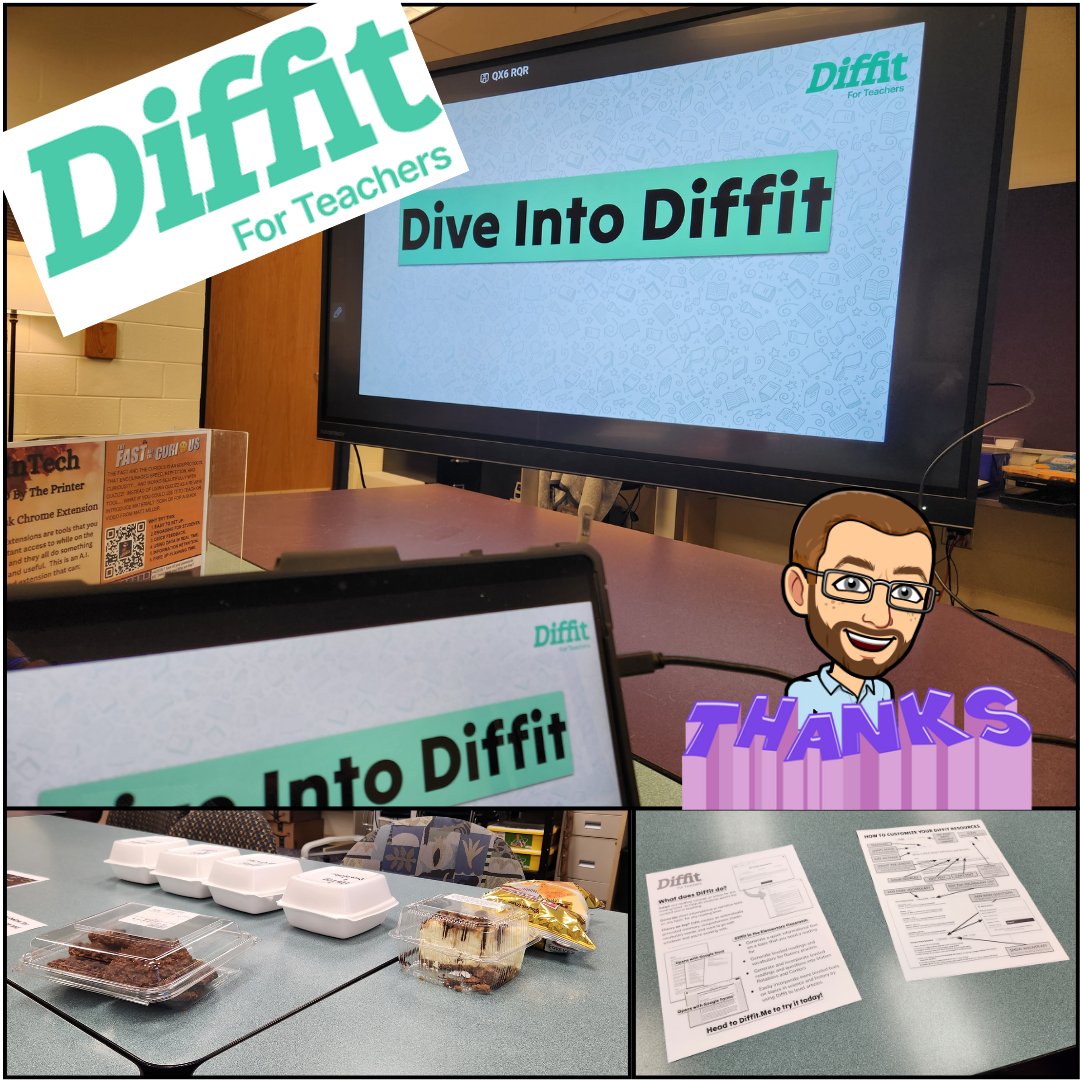 Thanks @DiffitApp for making this possible!  Had a great PD for our @AdenaLocal 3rd grade teachers with some free lunch complements of Diffit.  I highly recommend diffit if you haven't already tried it!  @EdTechApps #TeachingTips #Educhat #EdTech