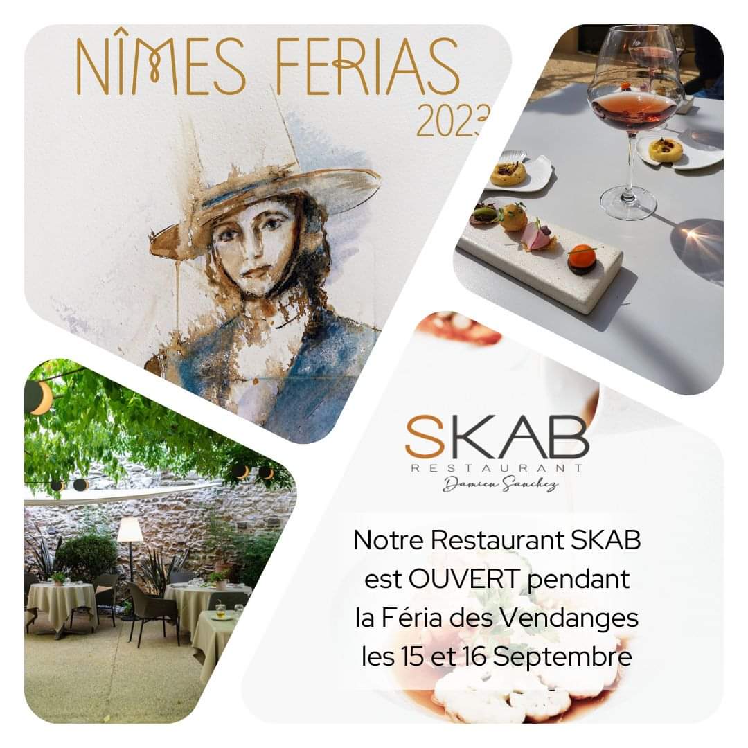 Damien_skab's tweet photo. [Restaurant Skab-Feria]

🍇🐃 🏟 Votre Restaurant SKAB est ouvert pendant la Féria des Vendanges. N'hésitez pas à venir faire une pause sur notre #terrasse. 🏟 🐃 🍇

 #Féria #Fériadesvendanges #féria2023 #Nîmes #restaurant 

--------------
Résa : https://t.co/2eCr6XtHvo https://t.co/Yrn9VAZkjV
