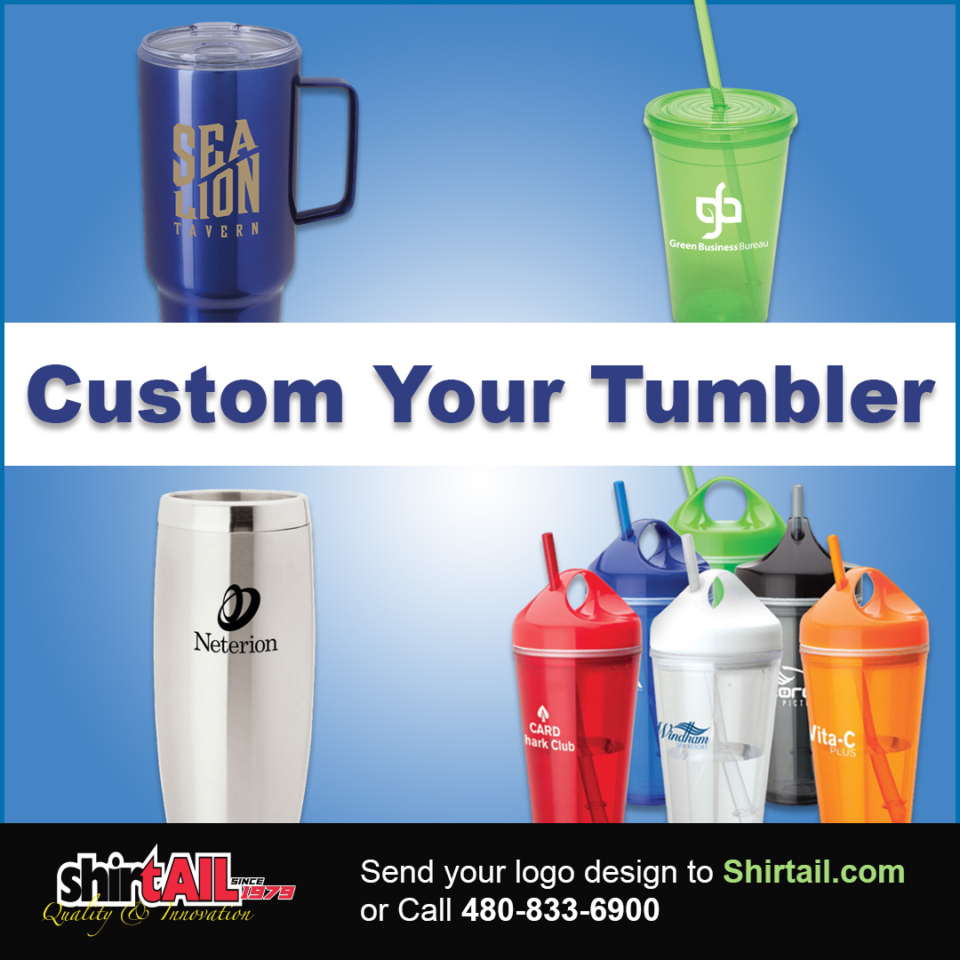 Elevate any moment with our personalized tumblers and cups! 
Shirtail: Custom Printing &amp; Embroidery
Call: Toll Free: 877-447-8245
Website: shirtail.com

#CustomTumblers
#PersonalizedDrinkware
#TumblerArt
#DesignYourOwnTumbler
#TumblerLove
#UniqueTumblers
#CustomCups