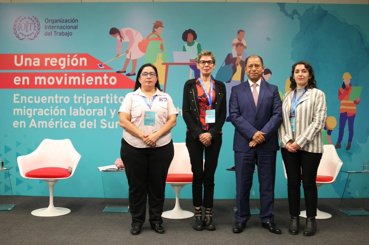 OITAmericas's tweet photo. @OITAndina @oievoz @MTPE_Peru @CentralASI @UIAok @MinTrabajoAR @MinTrabajoBol @CEPB_Bolivia @mintrabalhobr @CNI_br @agenciacnt @CUT_Brasil @MintrabChile @Cutchile @MintrabajoCol @ANDI_Colombia @CGTCol @Industriasgye @CEDOCUT @MTESS_PY Encuentro se realiza en Lima🇵🇪 del 14 al 15 de setiembre y su objetivo principal consiste en analizar y definir acciones prioritarias para fortalecer la #gobernanza de la #MigraciónLaboral desde el #tripartismo. https://t.co/ROg7chhbNz