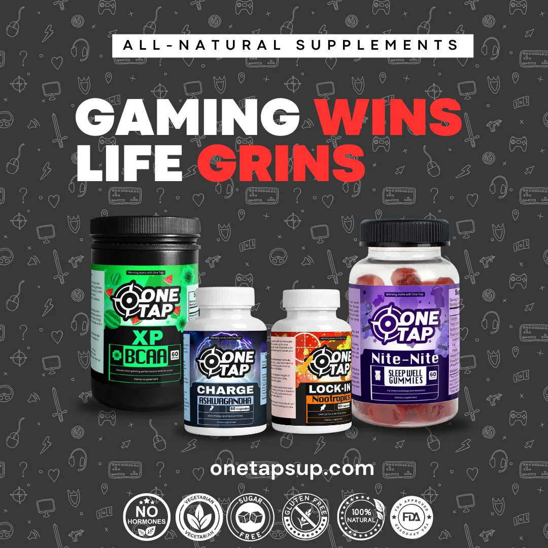 One Tap Gaming Supplements - All-Natural Supplements for Gaming & Life – One  Tap Supplements