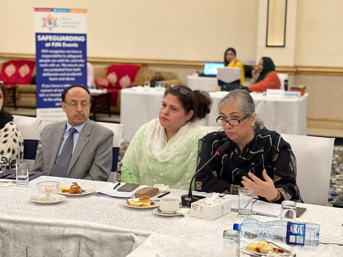 PJNPakistan's tweet photo. @PJNPakistan organised #AawazII Provincial Forum Punjab quarterly progress review meeting  in Lahore on 14th September attended by senior government and civil society representatives and UN partners. Religious minority members from Aawaz II district and village forums also participated and presented advocacy action with provincial members. 
#AawazProvincialForum is working to raise community voices with key decision-making authorities and duty-bearers at the provincial level and support dialogue on community issues that require a system- and policy-level response with core focus on promoting interfaith harmony, social chosen, ending gender based violence, child marriages, and the inclusion of transgender and persons with disabilities in #Punjab.