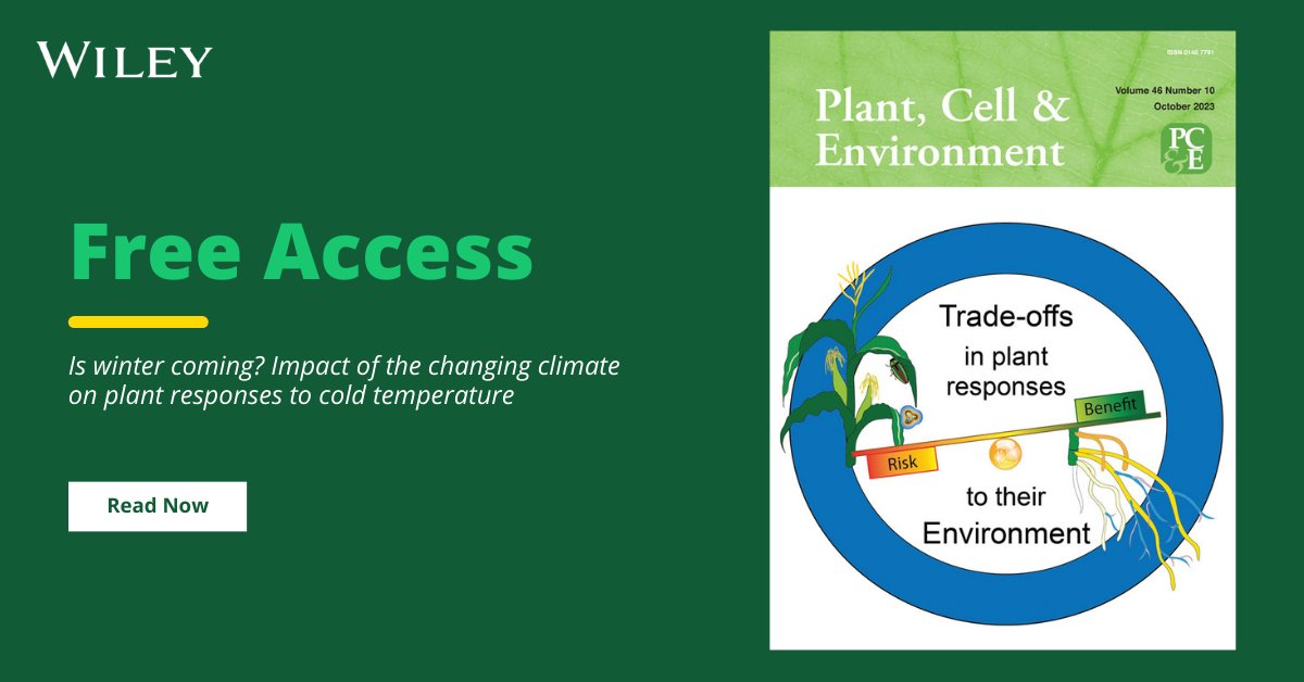 WileyEcology's tweet photo. Climate change is reshaping temperature patterns, affecting plant growth and crops. 🌿 

This @PlantCellEnvir review explores how plants respond to cold and adapt to shifting climates. Discover the genetic and epigenetic factors driving cold tolerance. ➡️ https://t.co/j5nrEATUMC https://t.co/vlaywhm6LG