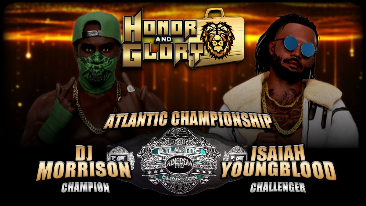 Dj looks to take on Isaiah Youngblood in their second Atlantic Title meeting!
Will history repeat itself or will Youngblood walk out undeniable?
(<a href="/djmorrsion0111/">DJ</a>)