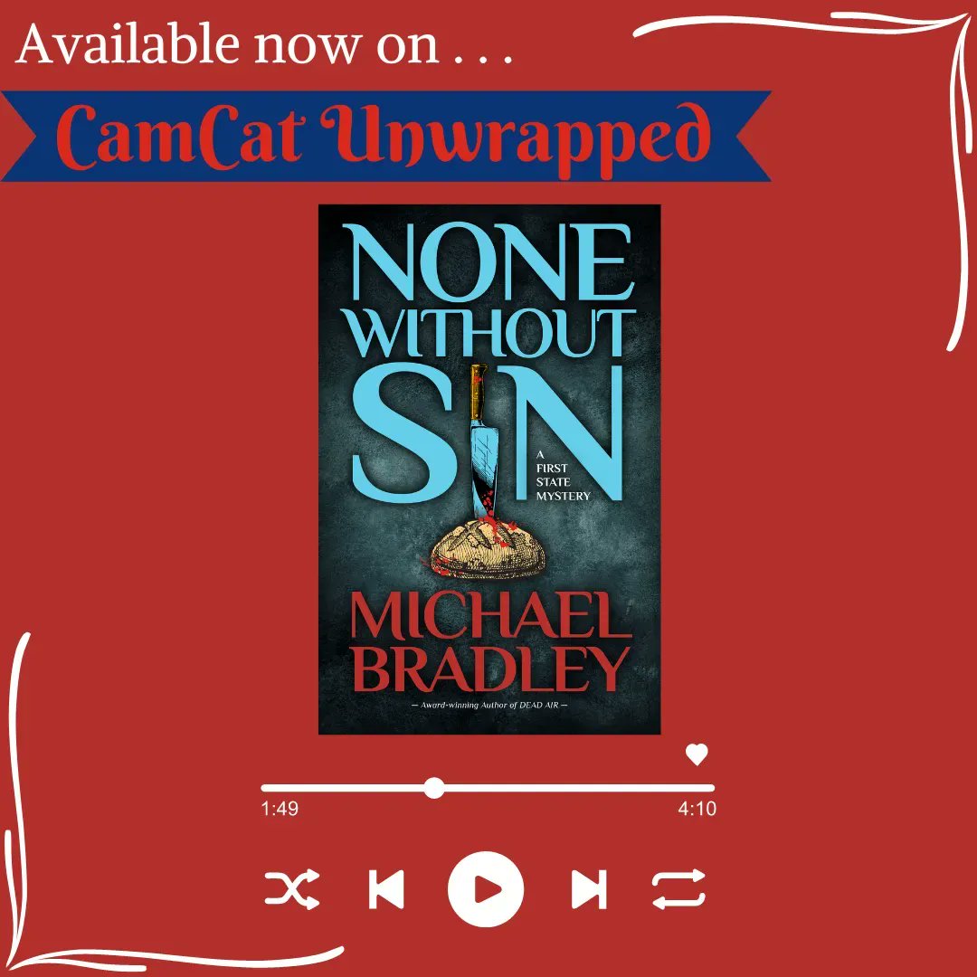 CamCatBooks's tweet photo. #NoneWithoutSin by Michael Bradley is now available on #CamCatUnwrapped! Listen to this mystery on https://t.co/tvPZZct1DZ or the podcast platform of your choice. https://t.co/rdKDPWdlbT